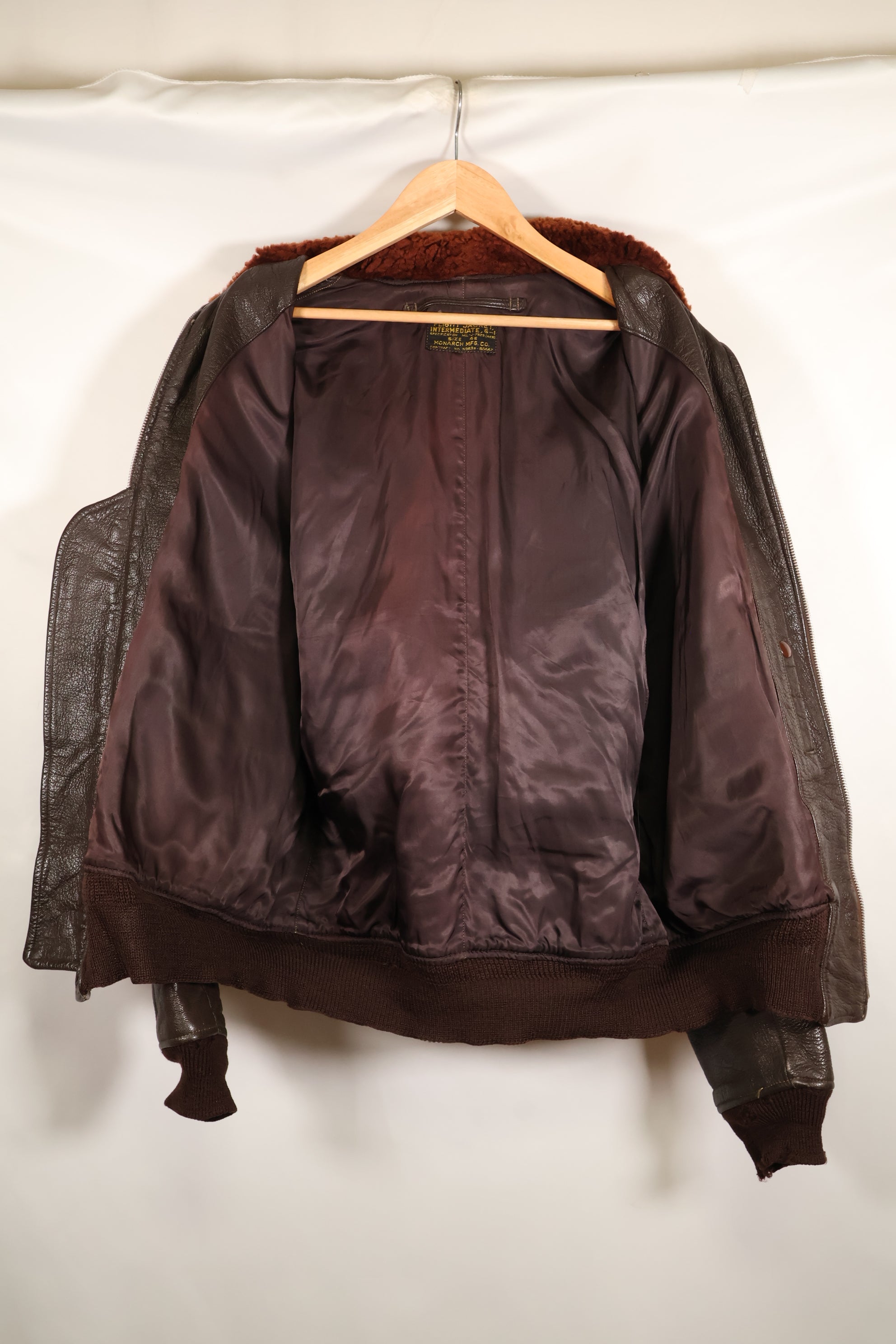 1950s Lot, Size 46, J-7823, U.S. Navy G-1 Flight Jacket, Early Production, Used