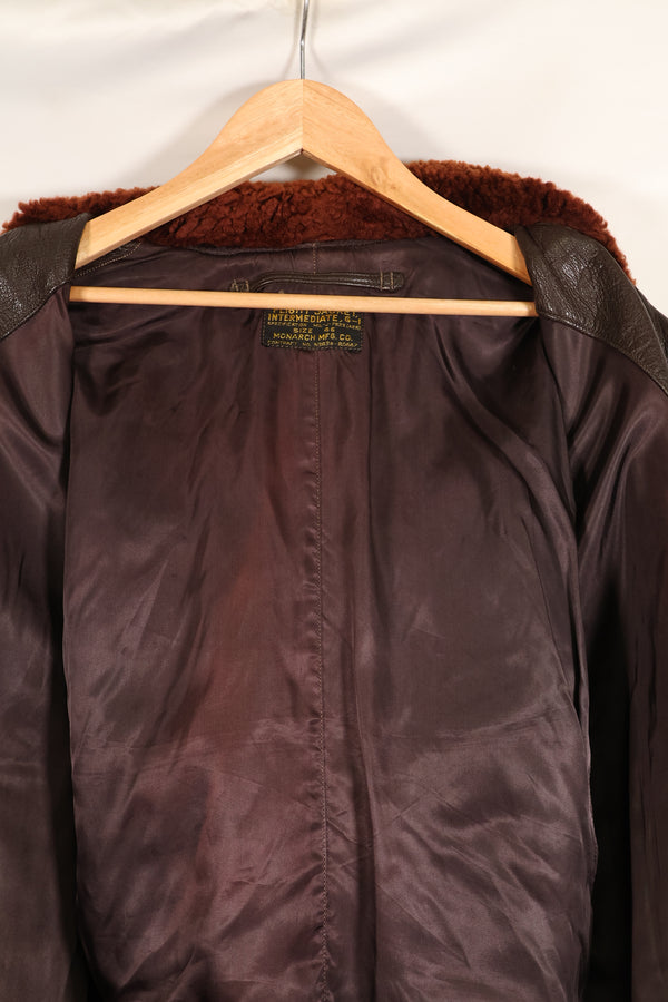 1950s Lot, Size 46, J-7823, U.S. Navy G-1 Flight Jacket, Early Production, Used