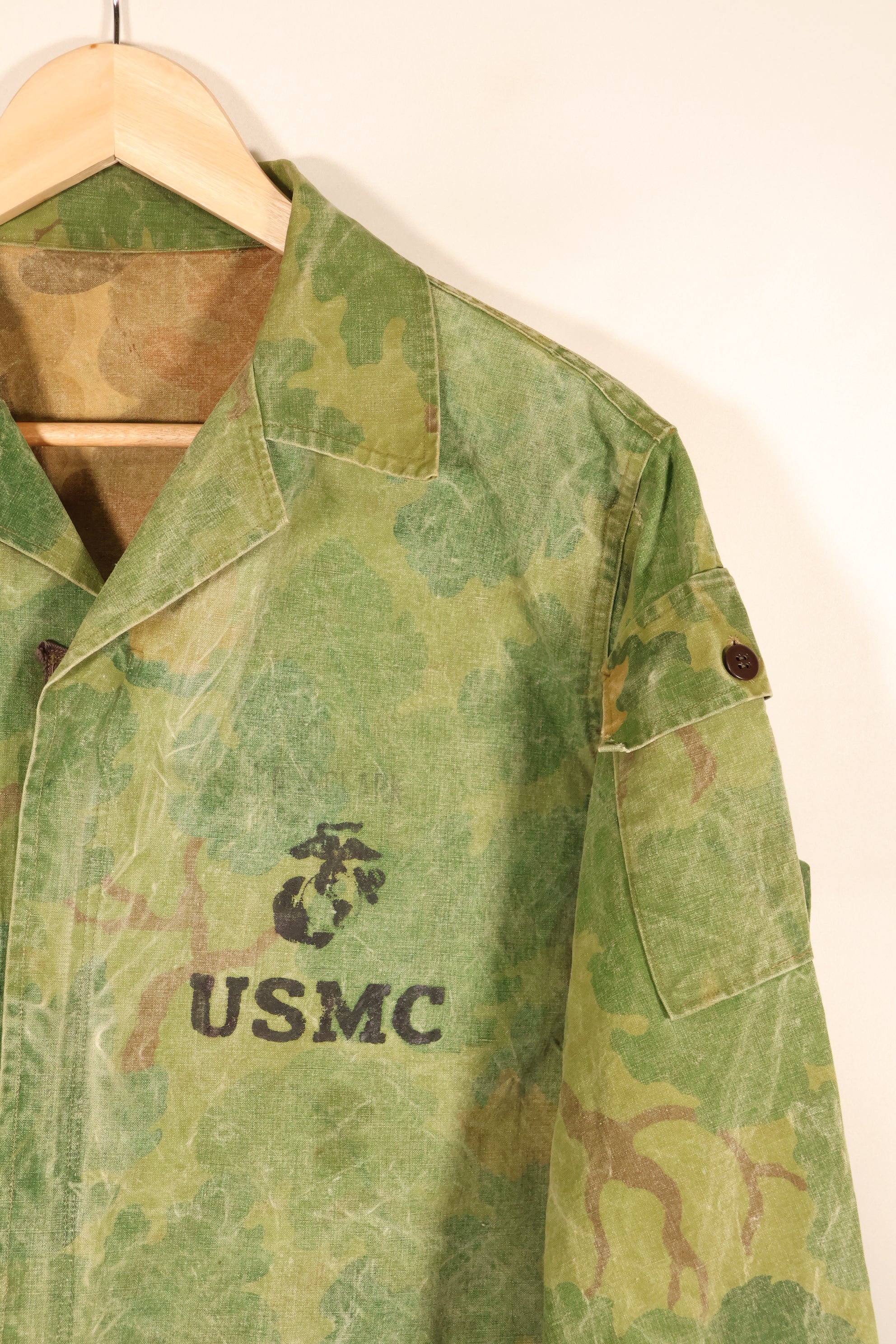 Estimated late 1960s—Locally made—Mitchell camouflage—USMC camouflage jacket—Used