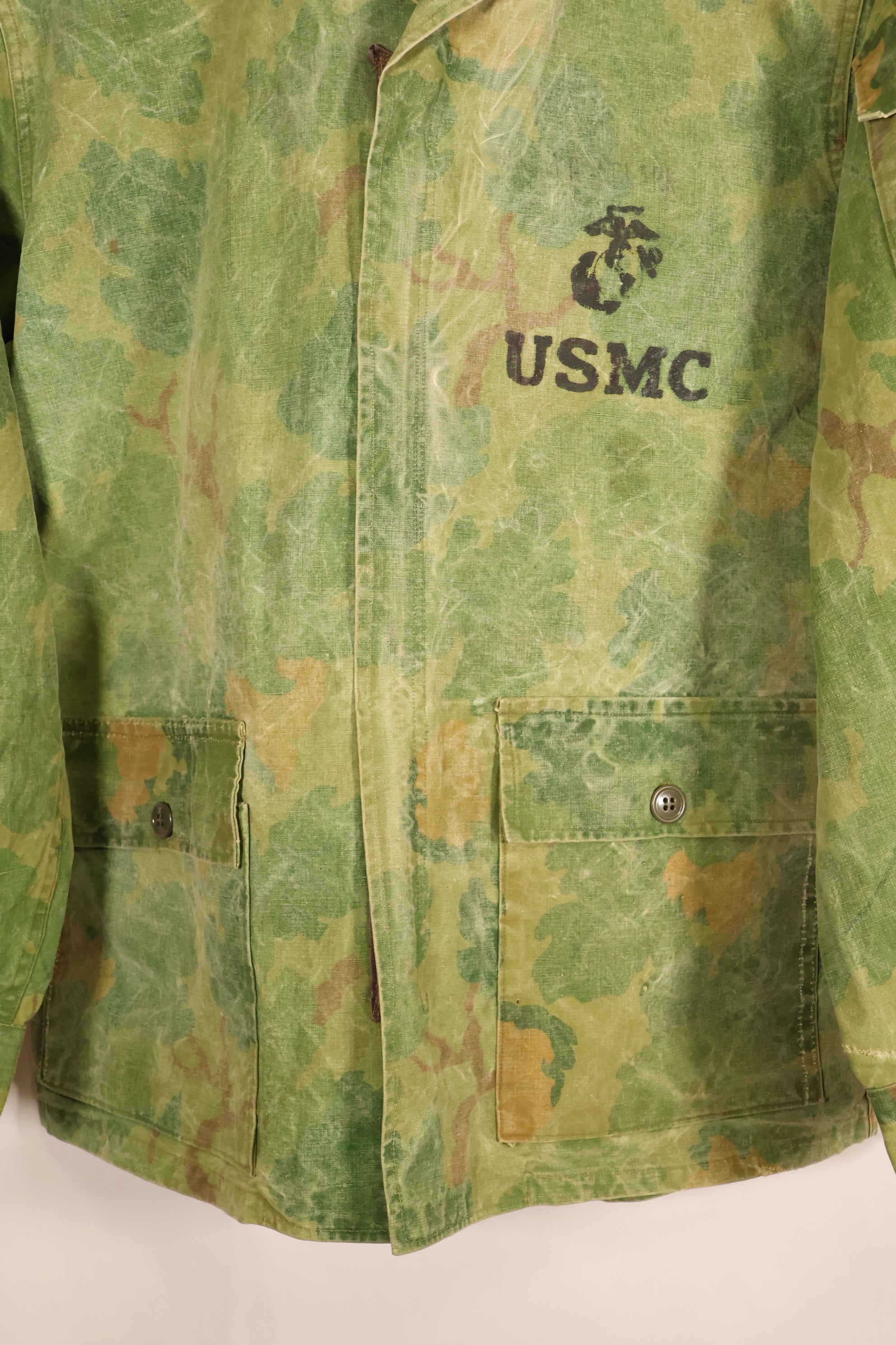 Estimated late 1960s—Locally made—Mitchell camouflage—USMC camouflage jacket—Used
