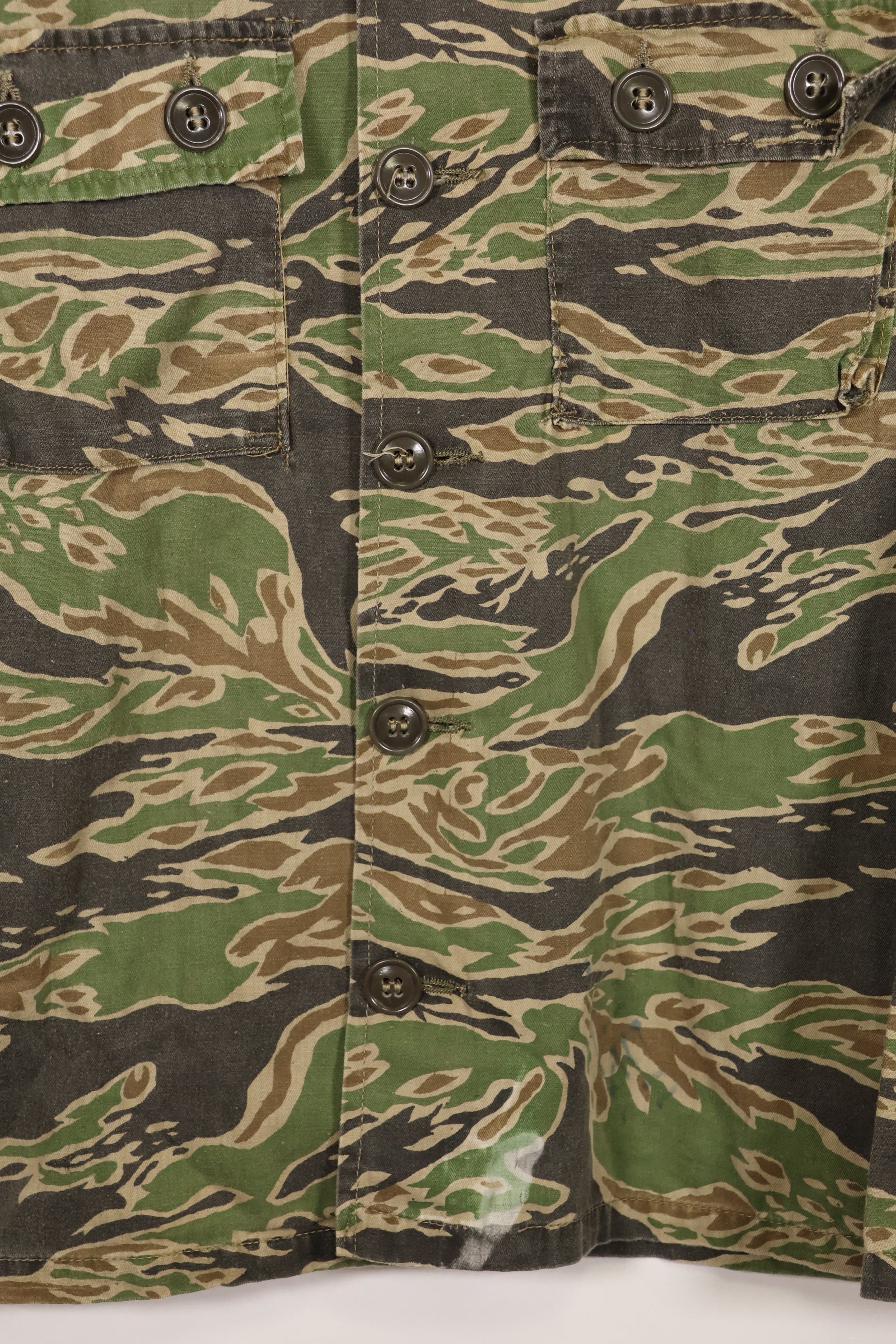 Actual Late War Pattern Tiger Stripe Shirt A-L Faded