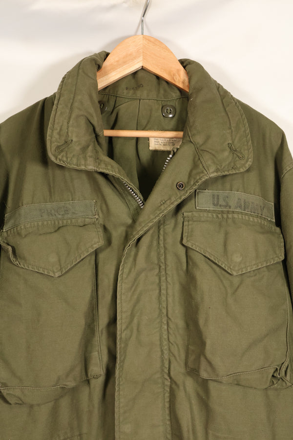 Circa 1965–66  S-S  M65 Field Jacket  1st Model  No liner  Some stains  Used