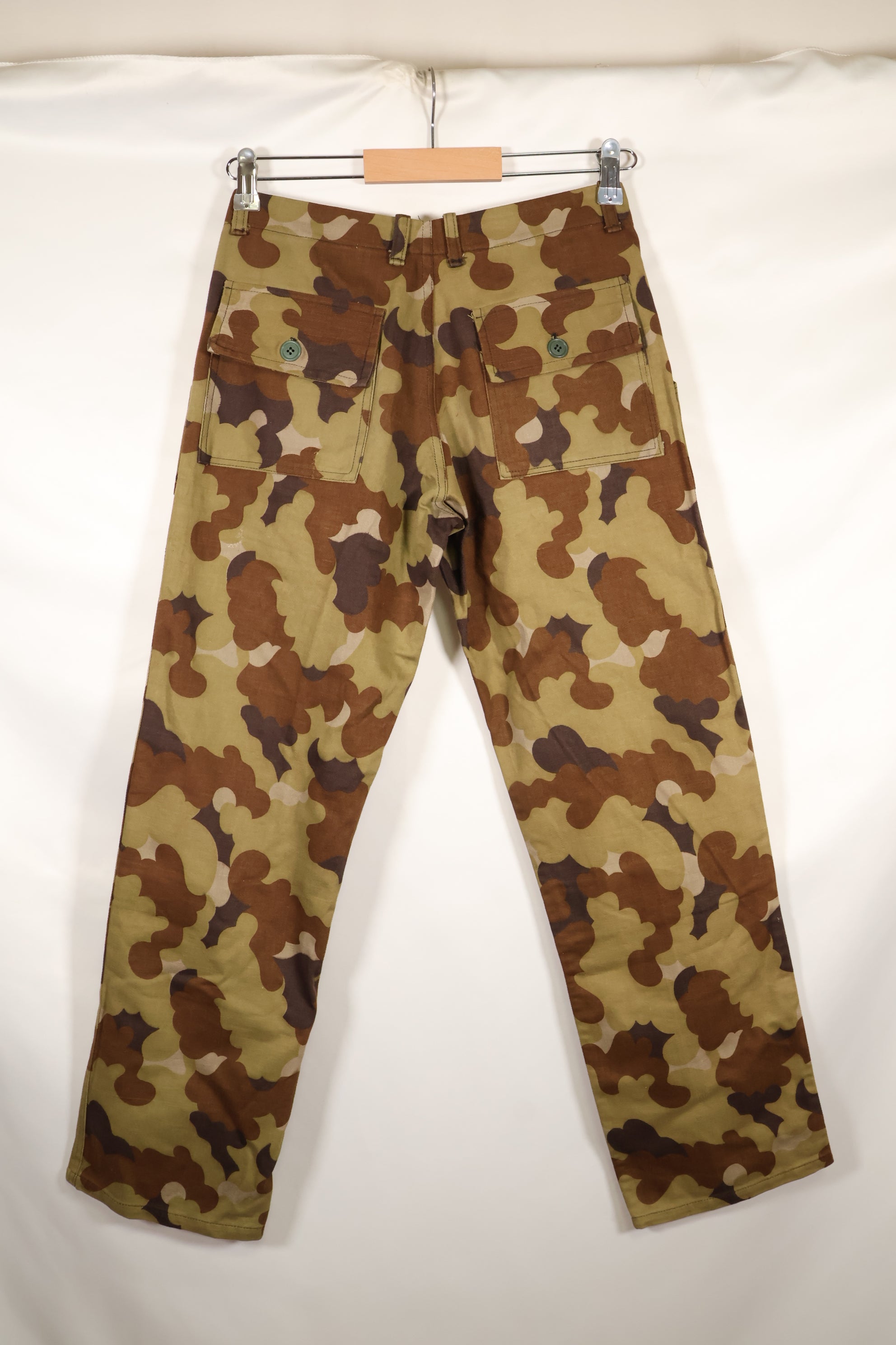 Real South Vietnam National Field Military Police Cloud Camouflage Top and Bottom Set, unused.