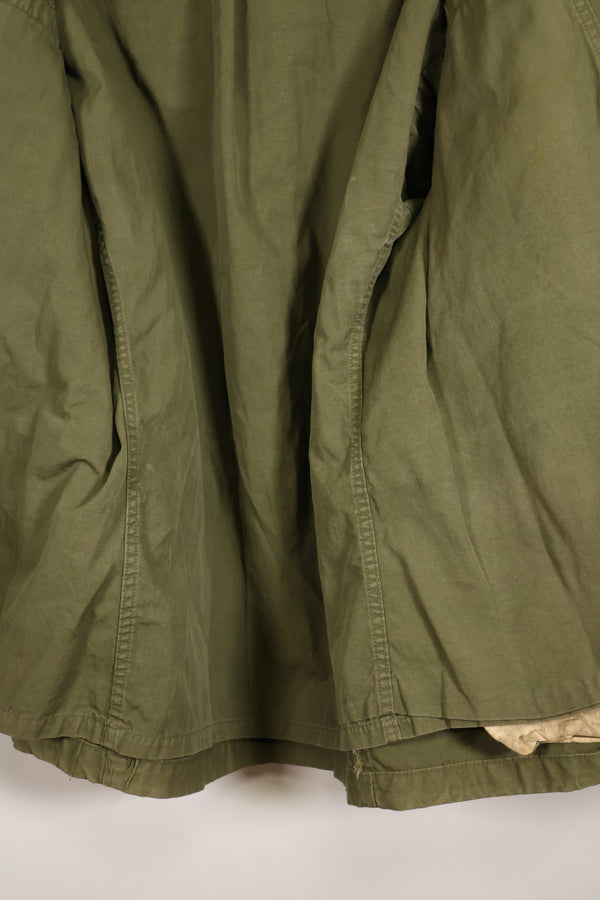 Circa 1965–66  S-S  M65 Field Jacket  1st Model  No liner  Some stains  Used