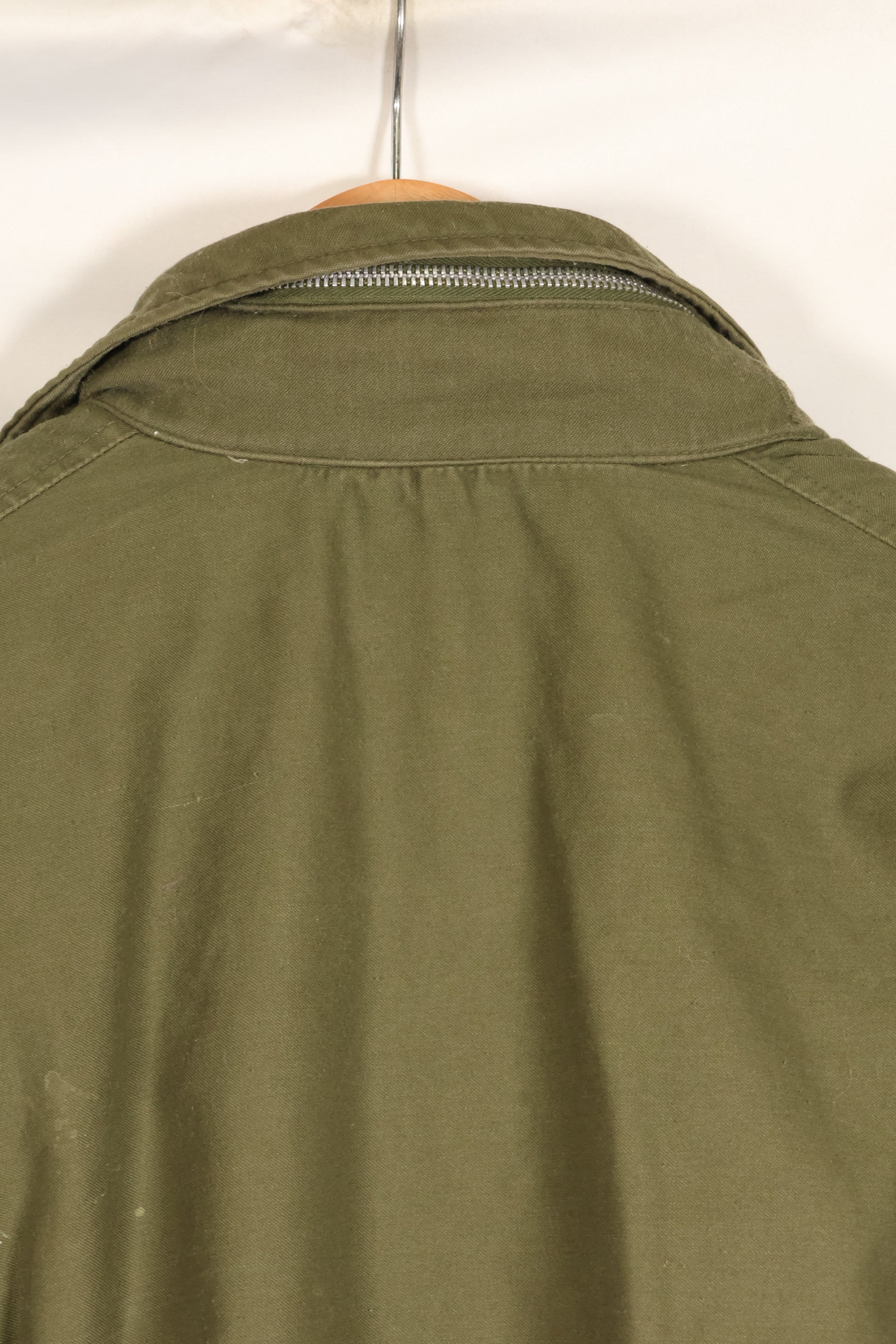 Circa 1965–66  S-S  M65 Field Jacket  1st Model  No liner  Some stains  Used