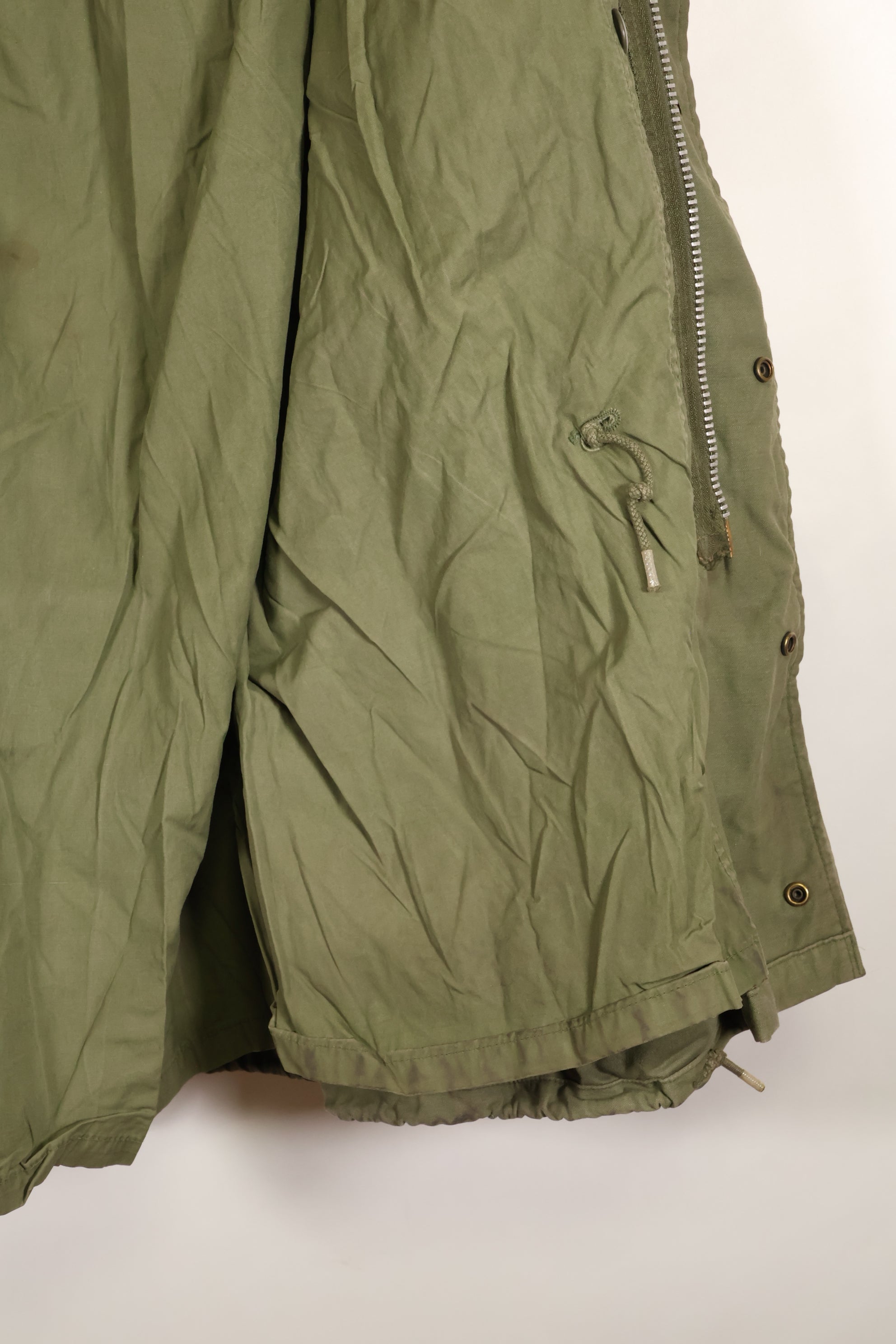 1970 Contract M-R M65 Field Jacket, 2nd Model, with insignia, some stains, no liner, used