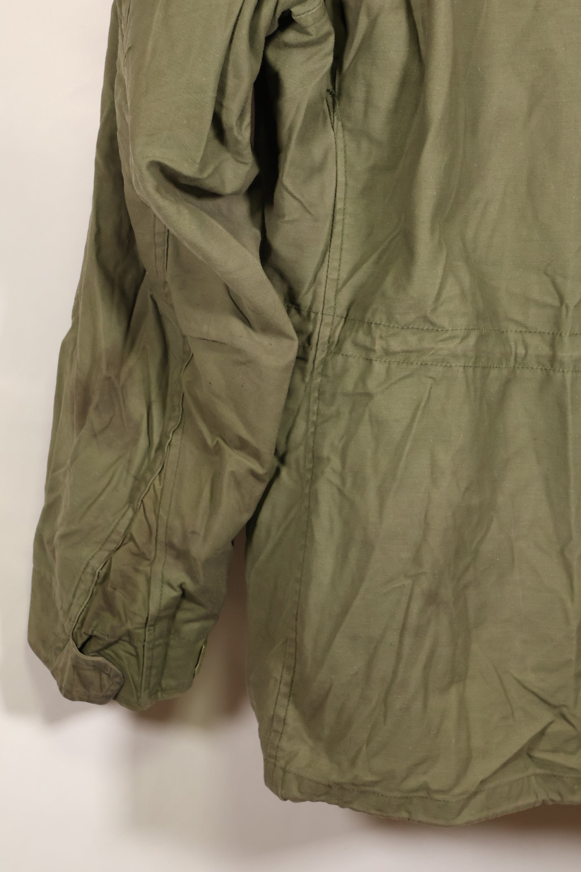 1970 Contract M-R M65 Field Jacket, 2nd Model, with insignia, some stains, no liner, used