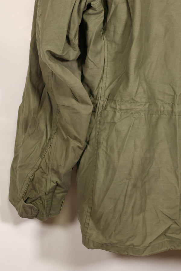 1970 Contract M-R M65 Field Jacket, 2nd Model, with insignia, some stains, no liner, used