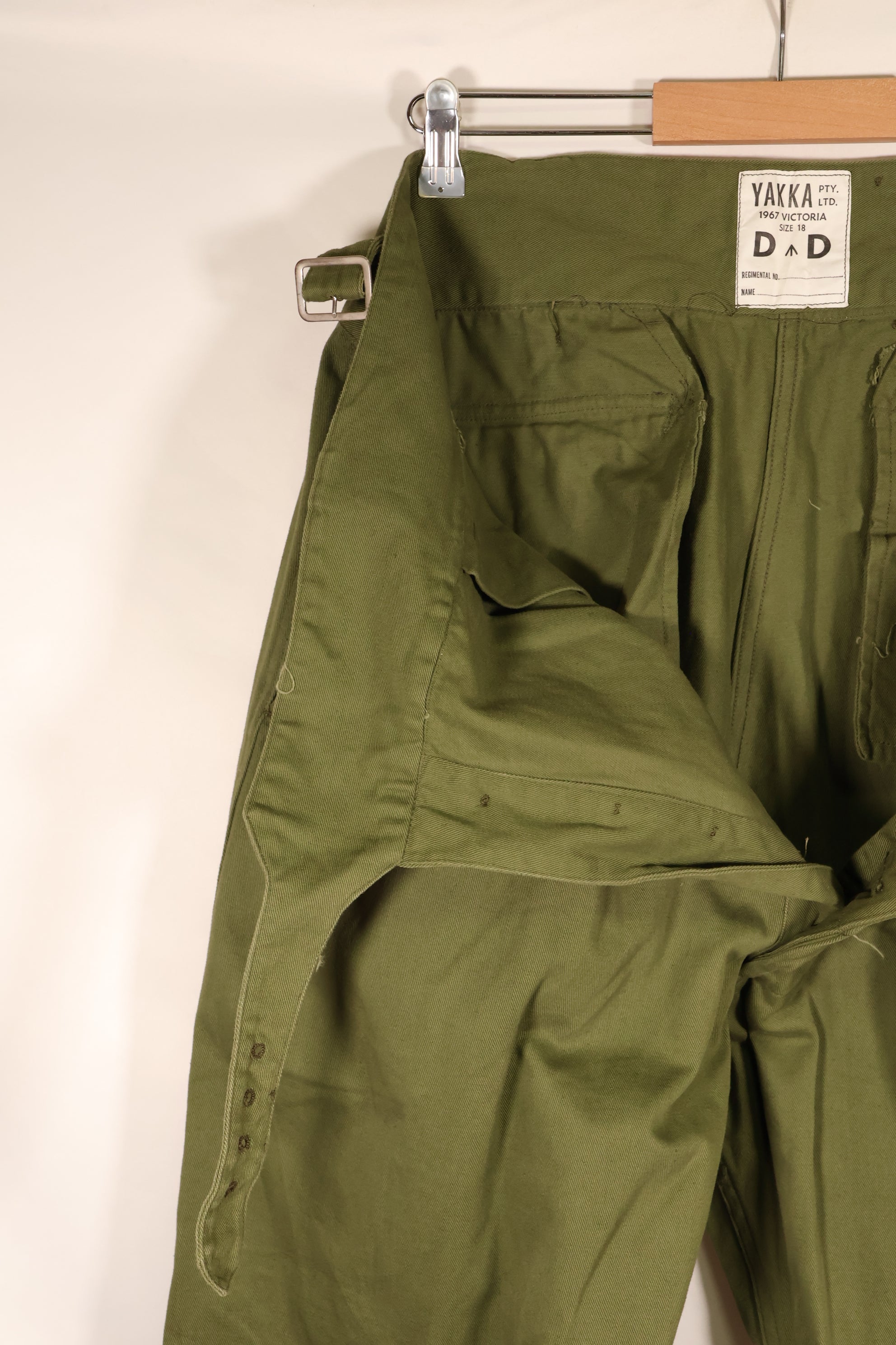 1967年ロット　オーストラリア軍　AATTVなど　ジャングルグリーン　コンバットパンツ　ほぼ未使用品　A