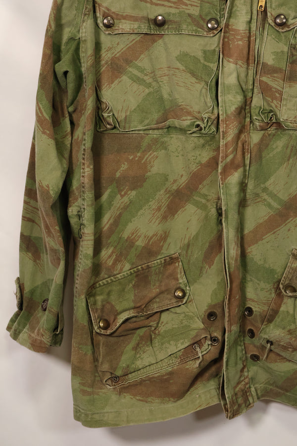 1950s French Army Lizard Camouflage TAP 47/54 Airborne Jacket with Israeli Stamp Used