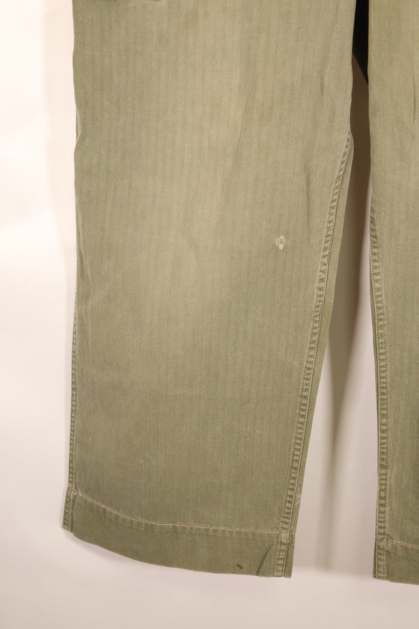 1940年代前半　アメリカ陸軍　HBT　ヘリンボーンツイル　パンツ　スペシャル　対ガス防護　中古品