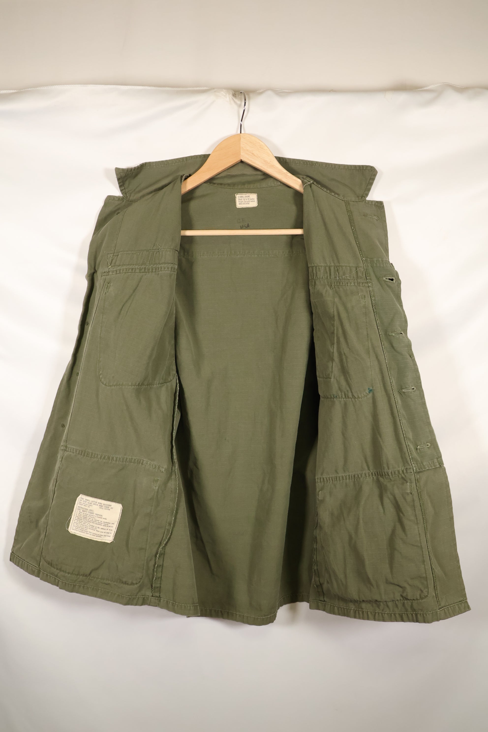 1968 Contract X-SMALL-SHORT 4th Model Jungle Fatigue Jacket Used Film Company Release