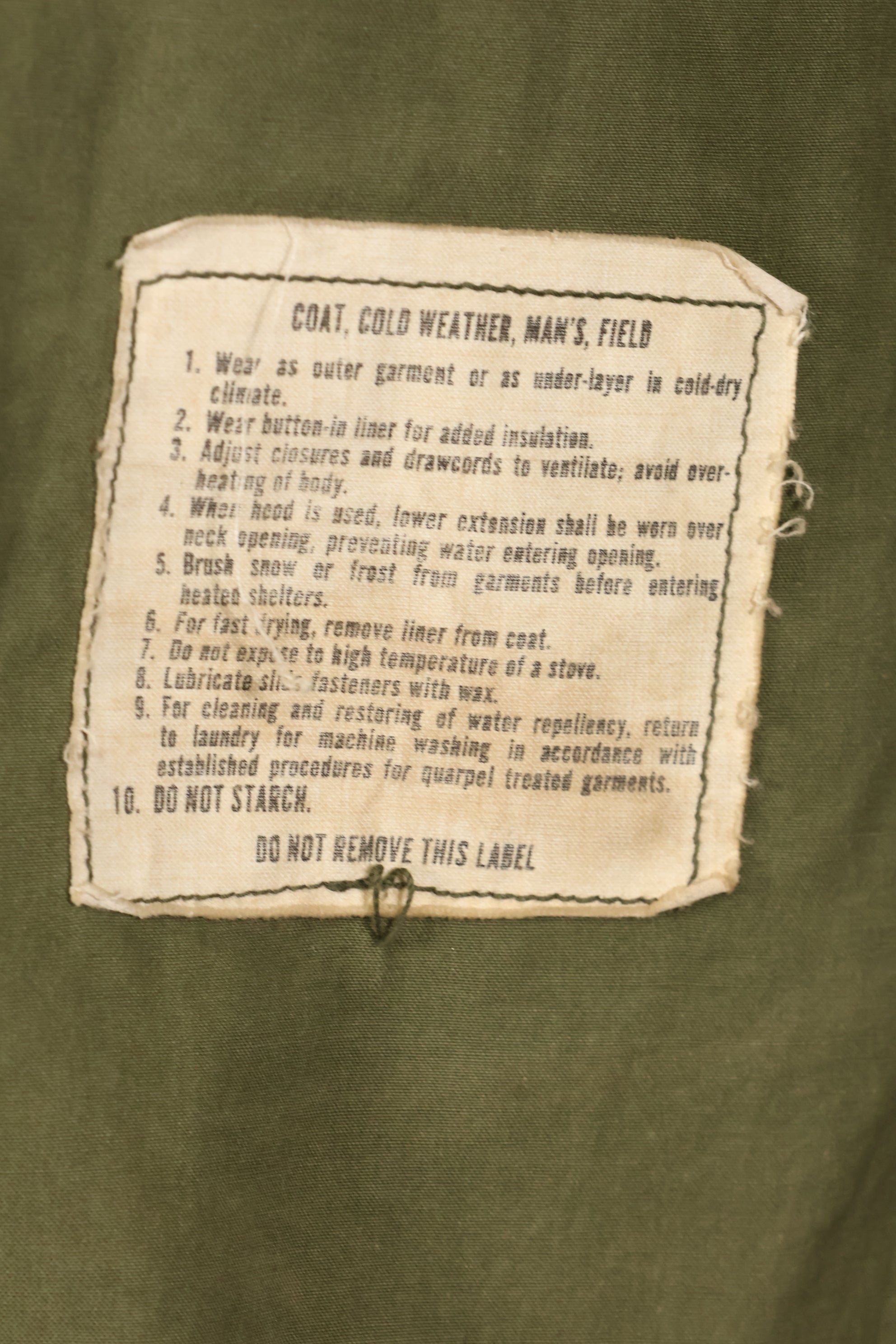 1971 Contract S-R 2nd Model M65 Field Jacket - Good Condition - Used