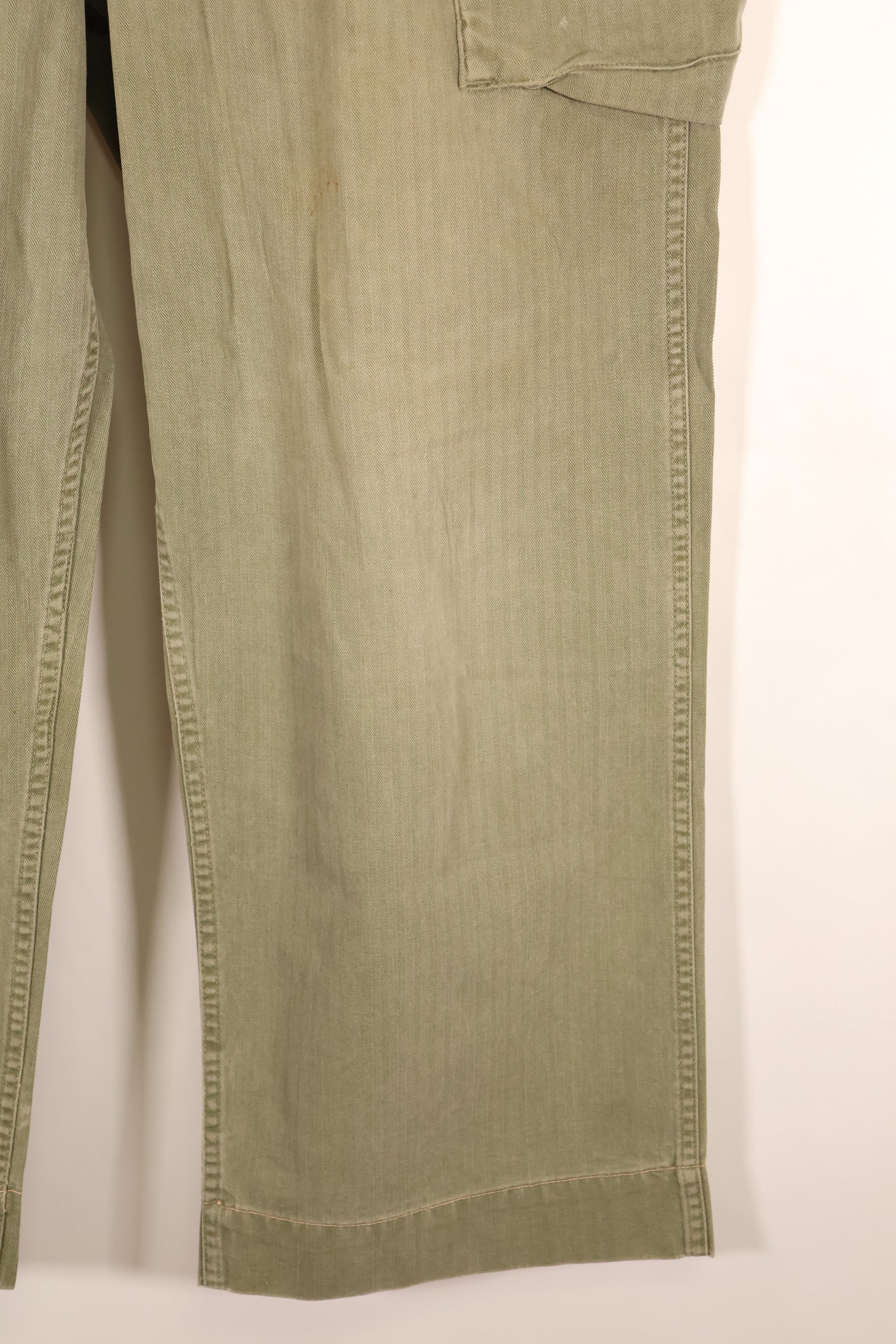 1940年代前半　アメリカ陸軍　HBT　ヘリンボーンツイル　パンツ　スペシャル　対ガス防護　中古品