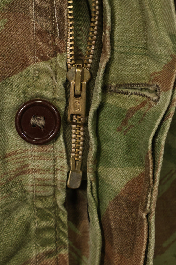 1950s French Army Lizard Camouflage TAP 47/54 Airborne Jacket with Israeli Stamp Used