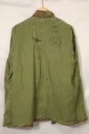 1950s French Army Lizard Camouflage TAP 47/54 Airborne Jacket with Israeli Stamp Used