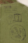 1950s French Army Lizard Camouflage TAP 47/54 Airborne Jacket with Israeli Stamp Used