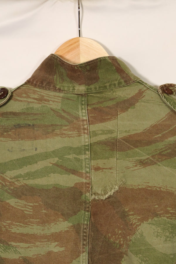 1950s French Army Lizard Camouflage TAP 47/54 Airborne Jacket with Israeli Stamp Used