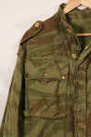 1950s French Army Lizard Camouflage TAP 47/53 Airborne Jacket with Israeli Stamp Used B