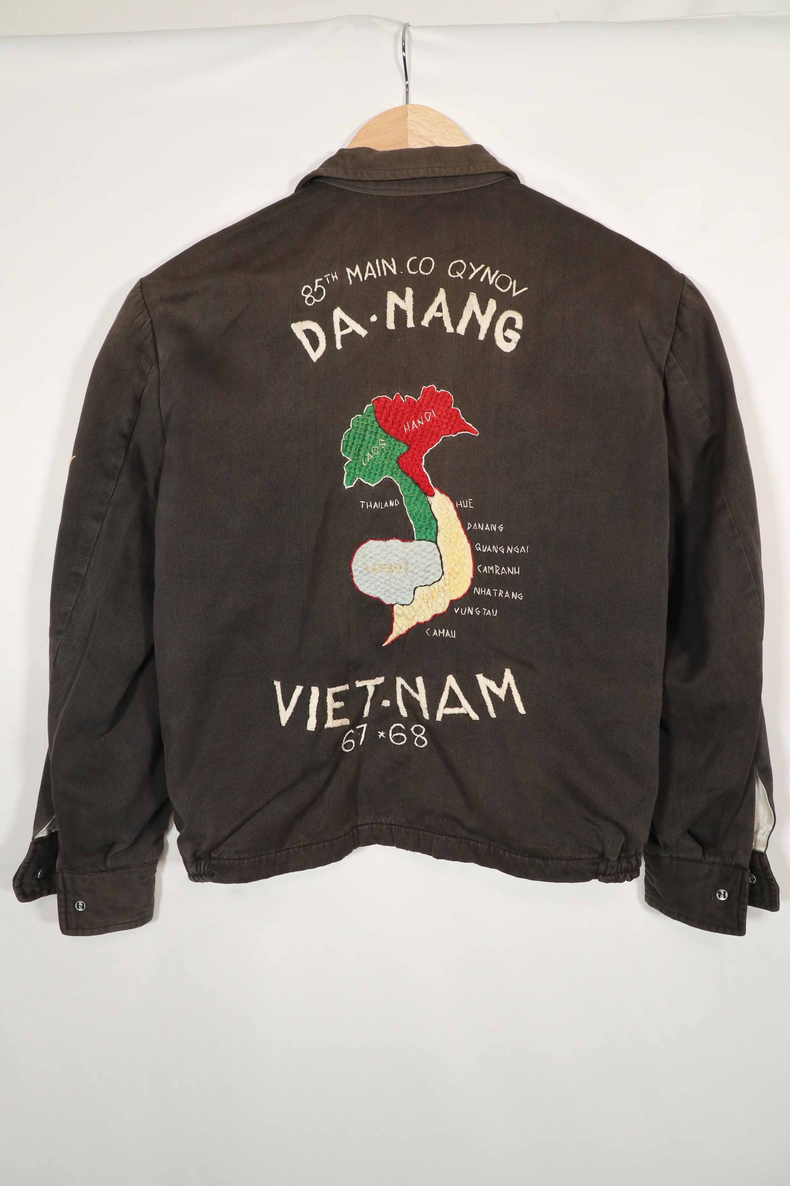 Real Vietnam War Tour Jacket DA-NANG 67-68 85th MAIN CO QYNOV Used