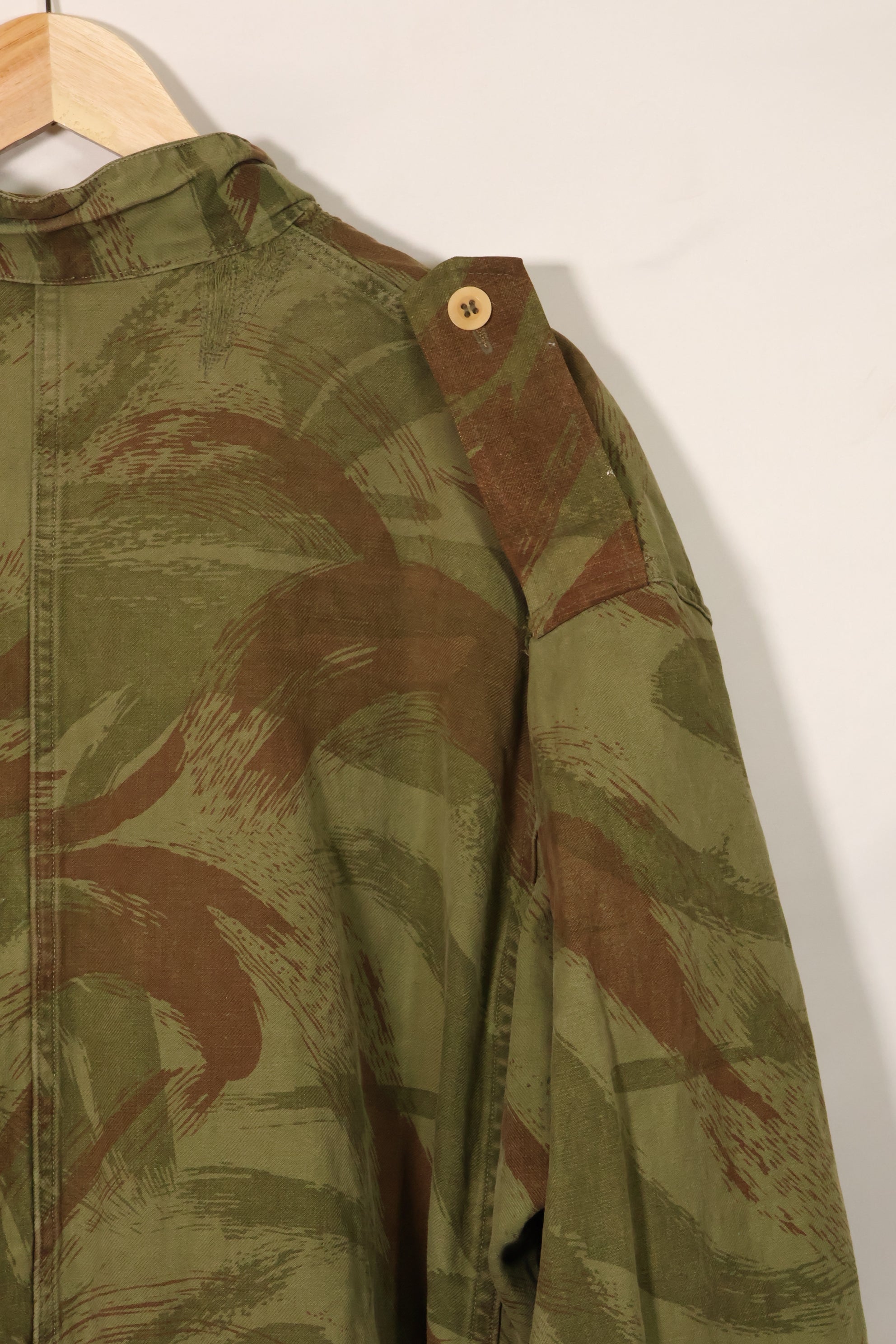 1950s French Army Lizard Camouflage TAP 47/53 Airborne Jacket with Israeli Stamp Used B