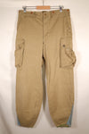 Early 1940s, Estimated Size 36, U.S. Army, Airborne Division, M-1942 Jump Pants, Slightly Faded, Used