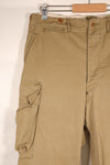 Early 1940s, Estimated Size 36, U.S. Army, Airborne Division, M-1942 Jump Pants, Slightly Faded, Used