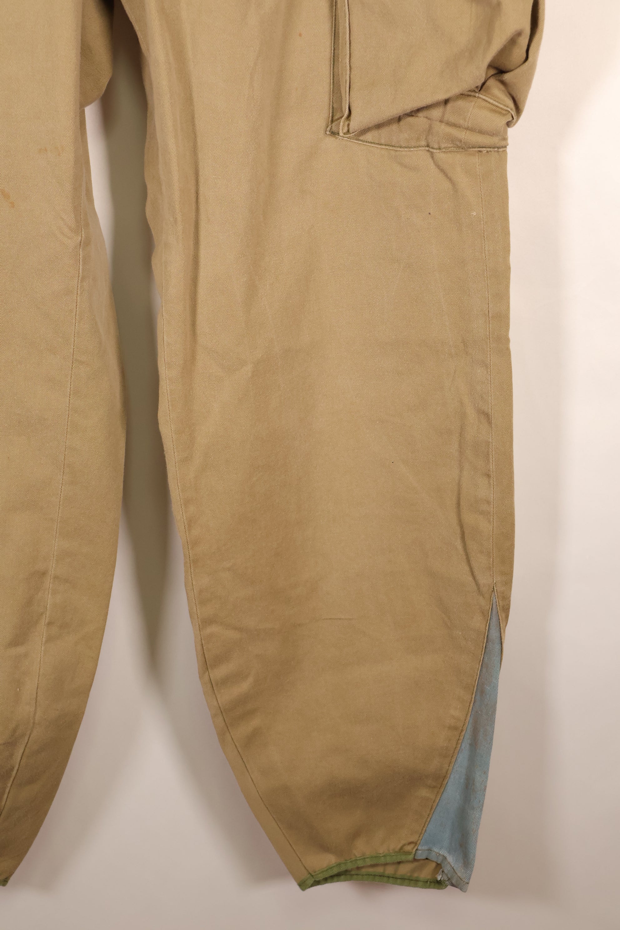 Early 1940s, Estimated Size 36, U.S. Army, Airborne Division, M-1942 Jump Pants, Slightly Faded, Used