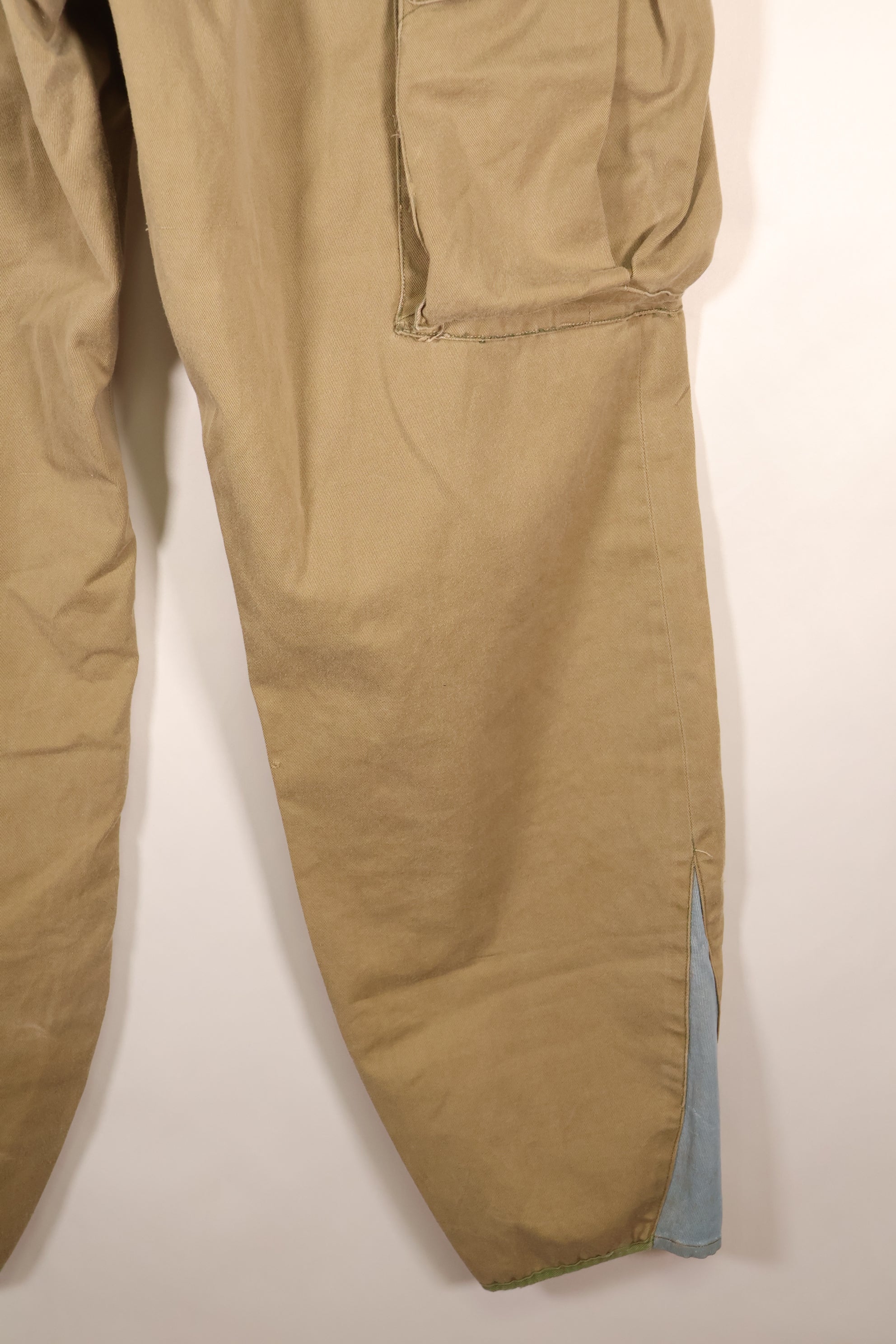 Early 1940s, Estimated Size 36, U.S. Army, Airborne Division, M-1942 Jump Pants, Slightly Faded, Used