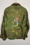 Real U.S. Army Poncho Liner Tour Jacket 1970-1971 TAY NINH CU CHI