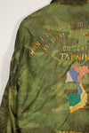 Real U.S. Army Poncho Liner Tour Jacket 1970-1971 TAY NINH CU CHI