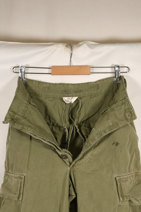 Circa 1967 XS-R size 4th Model Jungle Fatigue pants, used, released by a movie company.