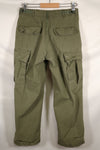 Circa 1969 Estimated size S-S 4th Model Jungle Fatigue pants, used, released by a movie company.