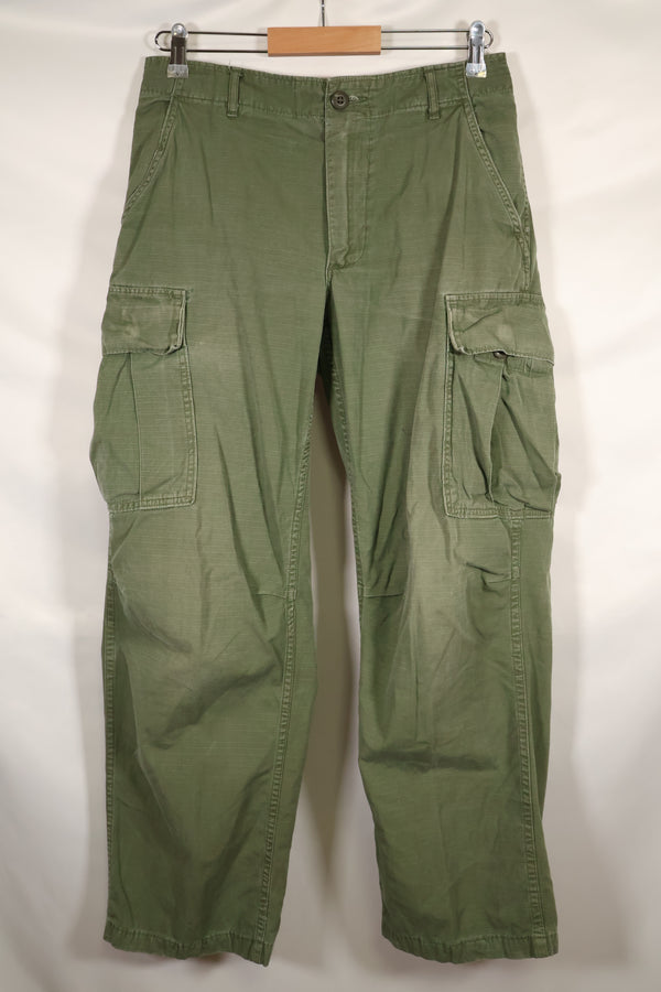Circa 1969 S-R Size 4th Model Jungle Fatigue Pants, Used, Released by Film Company