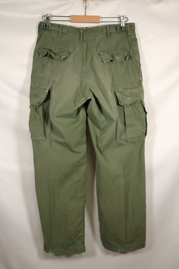 Circa 1969 S-R Size 4th Model Jungle Fatigue Pants, Used, Released by Film Company