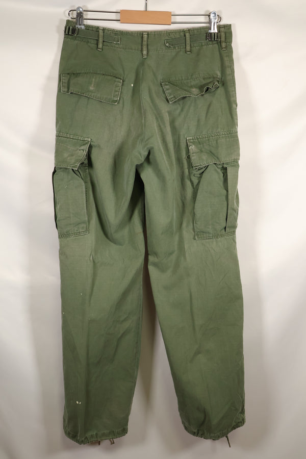 Circa 1968 S-R Size 4th Model Jungle Fatigue Pants, Used, Released by Film Company