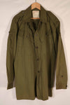 Real 1969 New Zealand Military OD Fatigue Shirt Size 39/41L, used condition