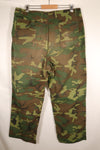 Late 1960s; Estimated size 36–38; ERDL Green Leaf Camo; OG-107 pant cut; utility pants; used