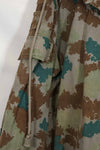 1960 East German Army NVA M58 Flächentarn sniper smock in blumentern camouflage, used.