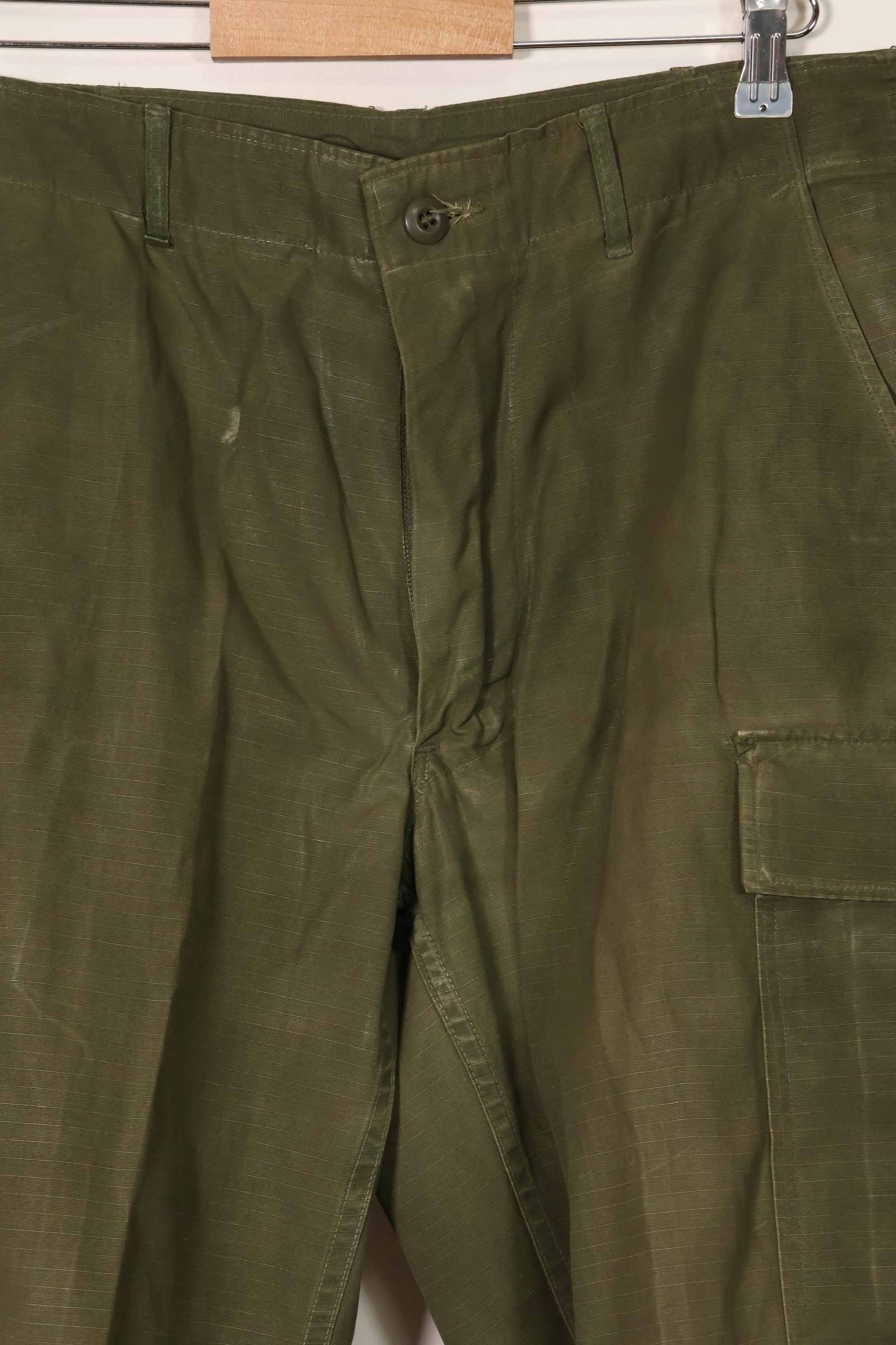1969 Contract 4th Model Ripstop Jungle Fatigue Pants M-R Used