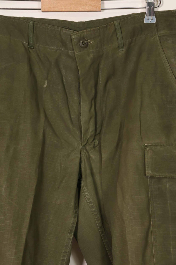 1969 Contract 4th Model Ripstop Jungle Fatigue Pants M-R Used