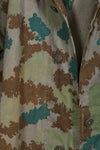 1960 East German Army NVA M58 Flächentarn sniper smock in blumentern camouflage, used.