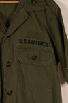 Real Poplin OG-107 utility shirt with first-attached USAF patch, size M, used.