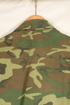 Contract circa 1967, size tag missing, early print, USMC non-rip ERDL jungle fatigues jacket, used