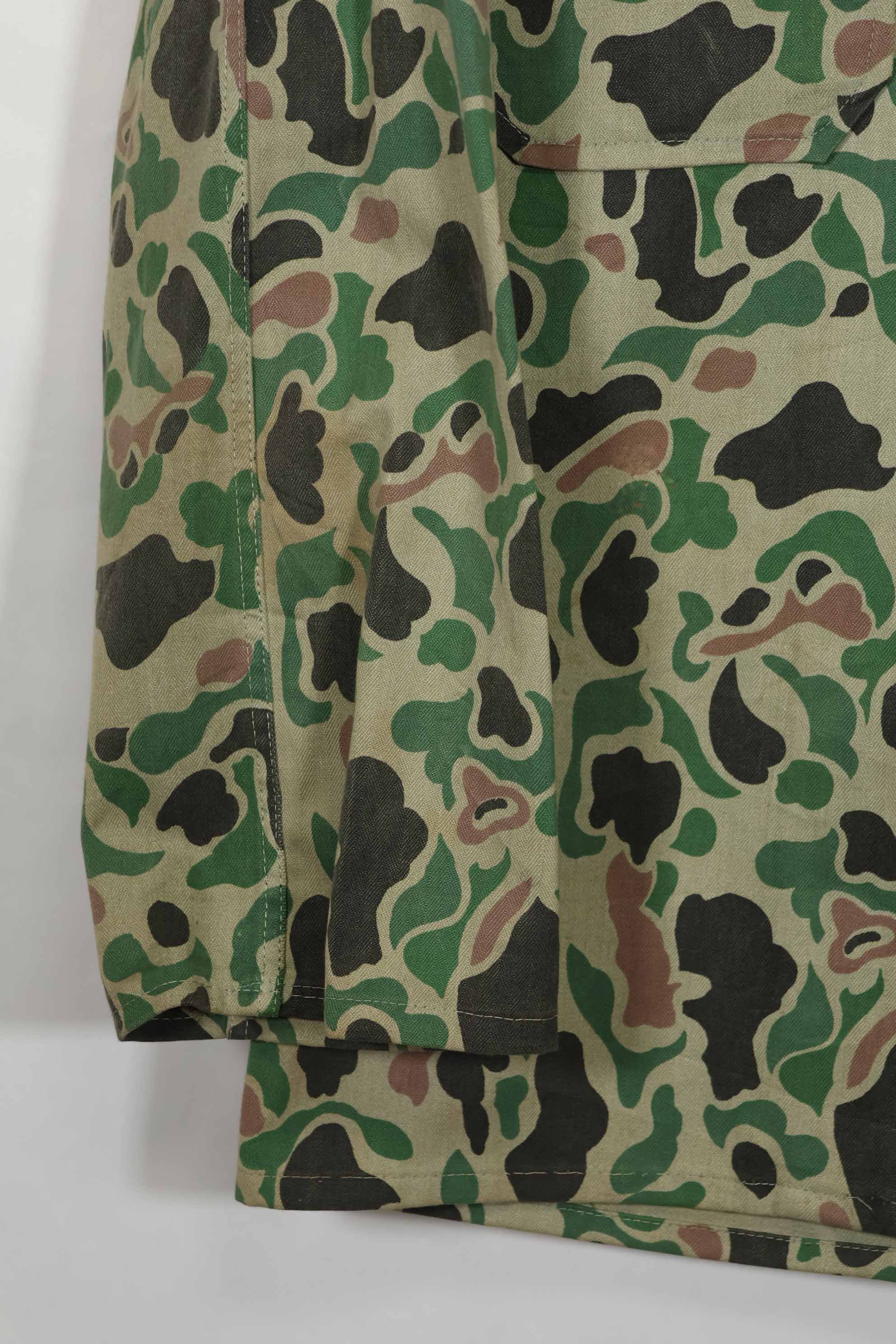 1980's Korean Army Frogskin camouflage HBT shirt, almost unused B