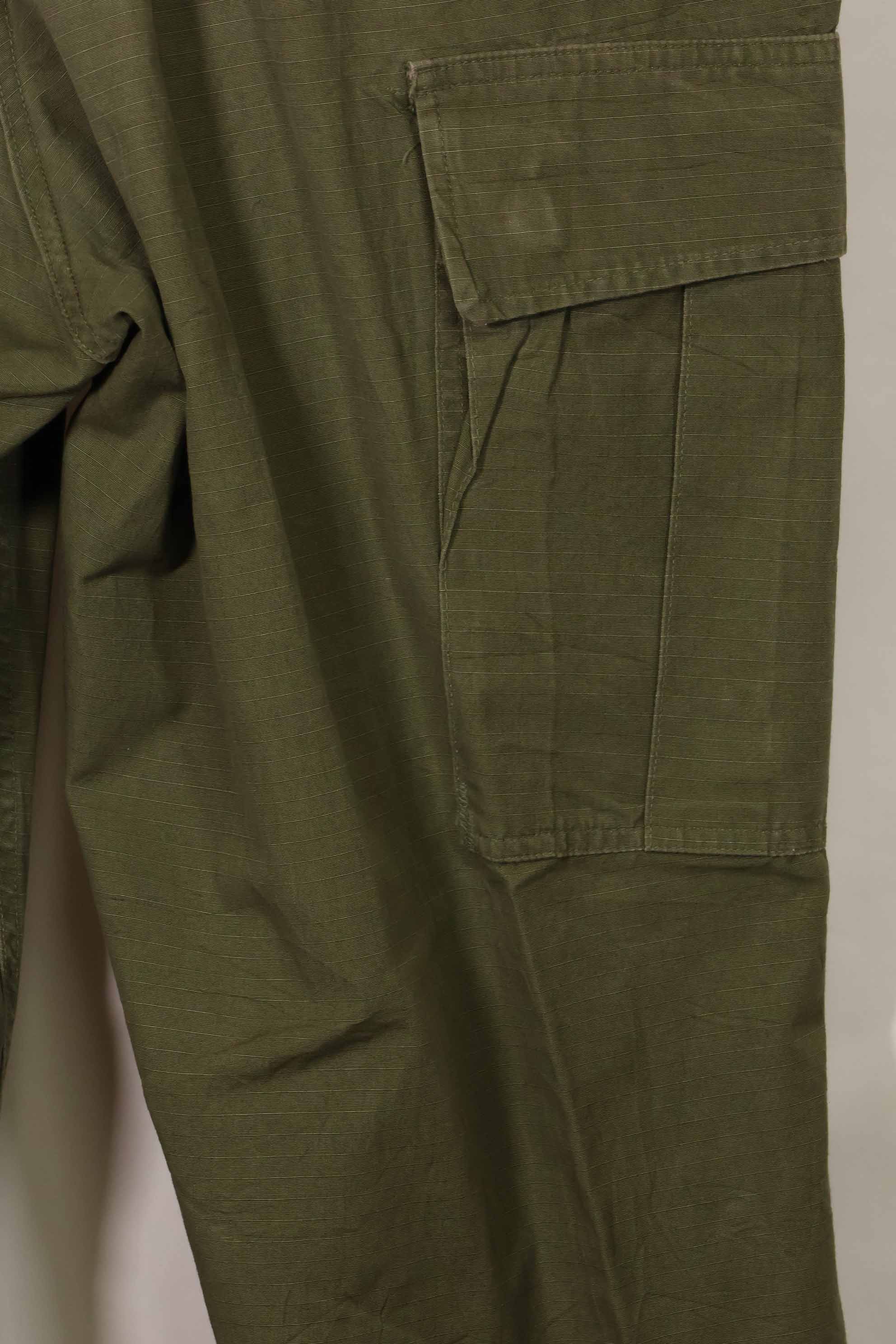 1967 Contract 4th Model Ripstop Jungle Fatigue Pants L-L Used