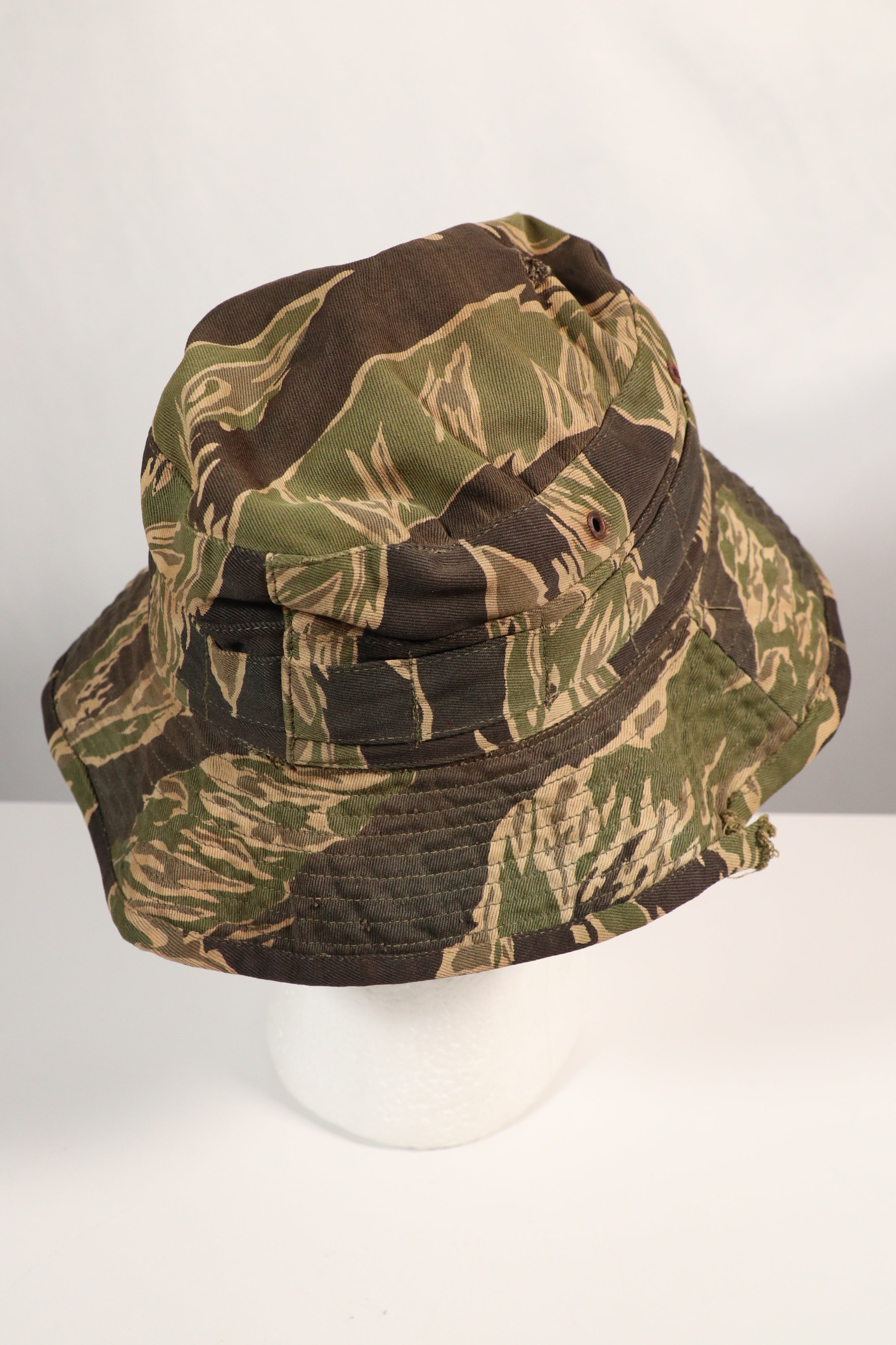 Real Okinawa Tiger Pattern JWD CISO Cut Boonie Hat, used, size small.