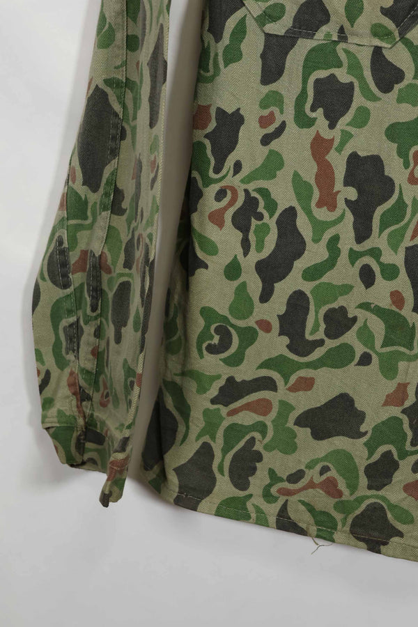 1980's Korean Army Frogskin camouflage HBT shirt, used C