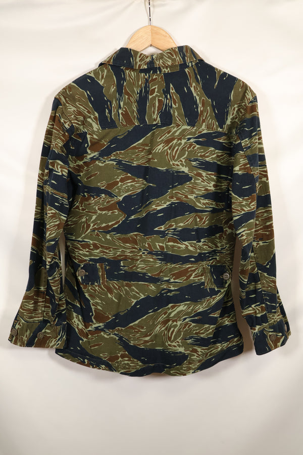 Estimated 1970s Silver Tiger Tiger Stripe Fatigue Jacket, used.