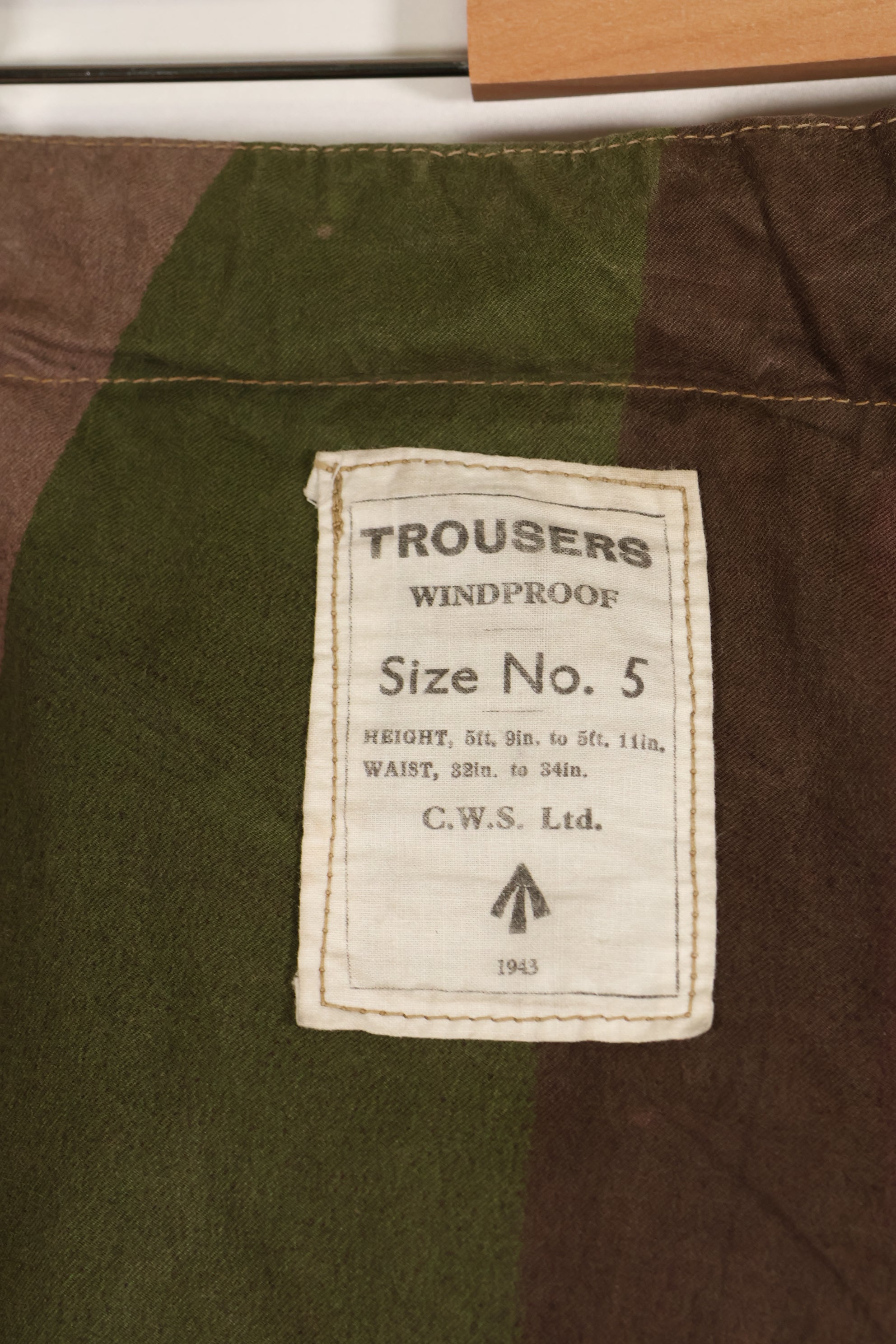 Real British Army SAS Trousers WINDPROOF Camouflage Pants Size No.5 Used